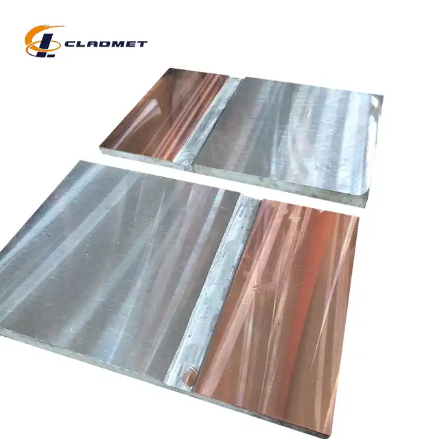 Titanium copper clad plate