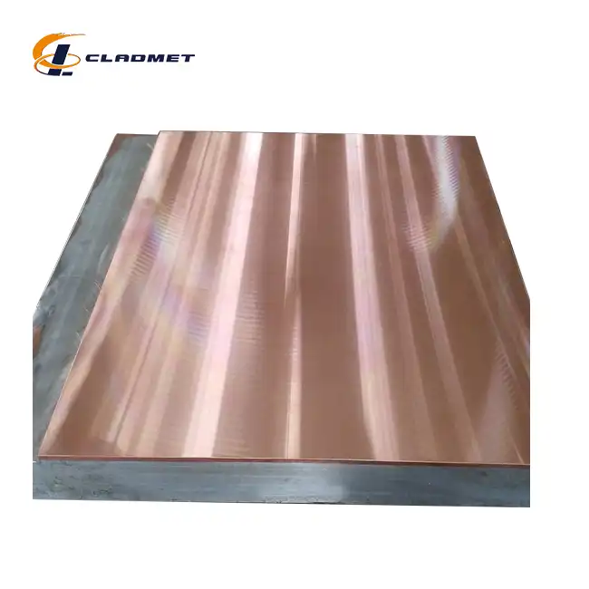 Titanium copper clad plate