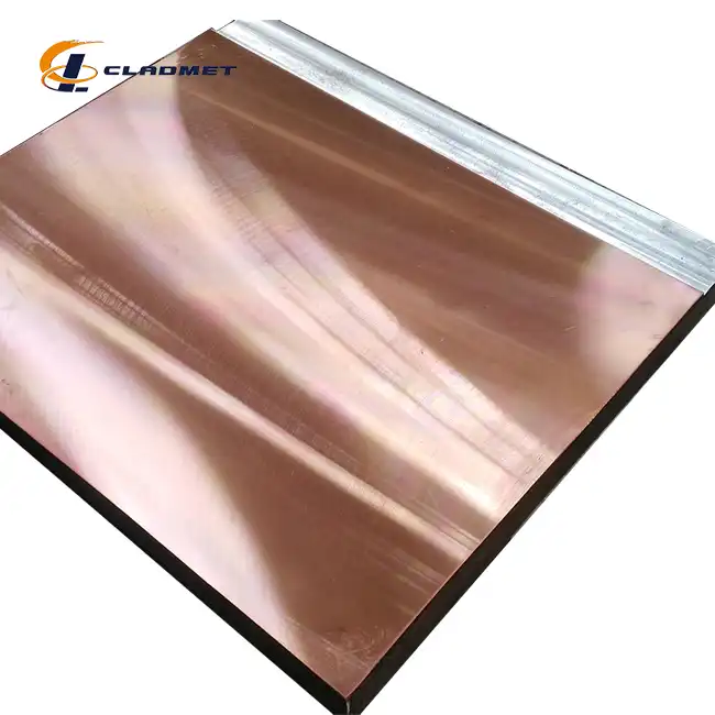 Titanium copper clad plate