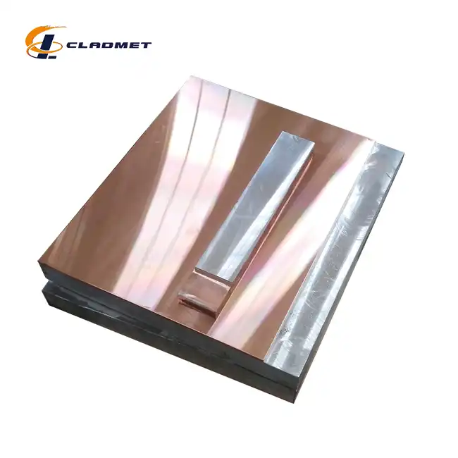 Titanium copper clad plate