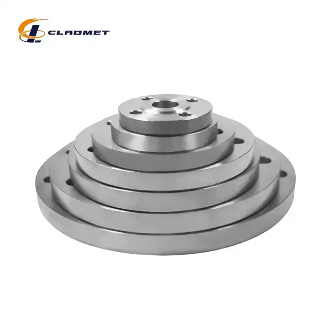 Titanium-carbon steel clad flanges Titanium-carbon steel clad flanges