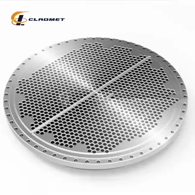 Clad plates for tube sheets Clad plates for tube sheets