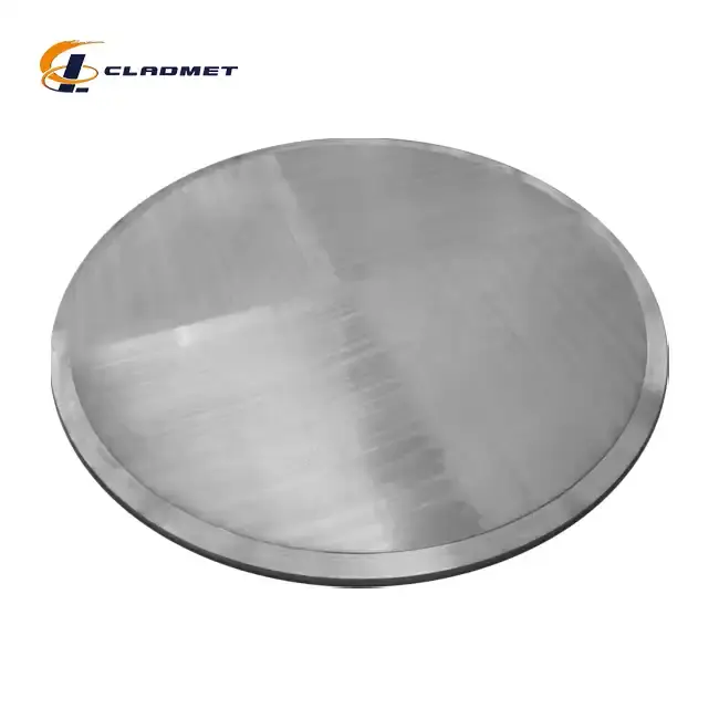 Zirconium titanium clad plate