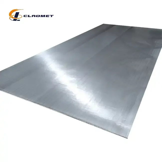 Zirconium titanium clad plate