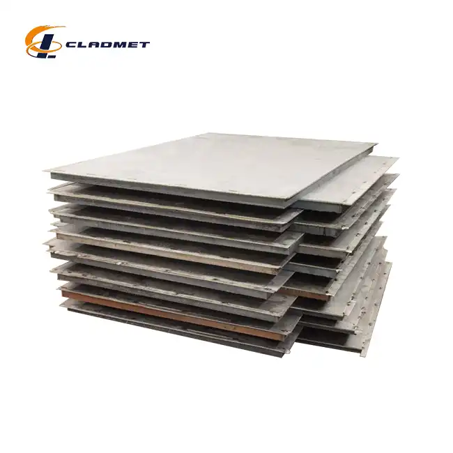 Titanium clad carbon steel plate